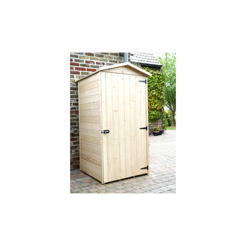 Abri de jardin en bois Traditionnel traité 90 x 96 x 183 cm SOLID