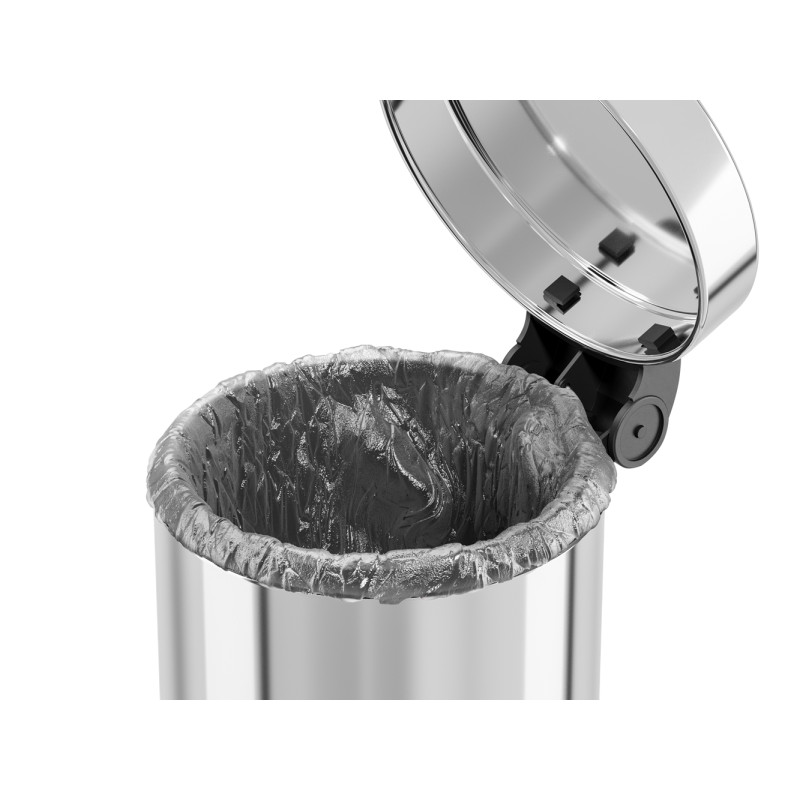 Poubelle à pédale Solid S inox 4 L HAILO