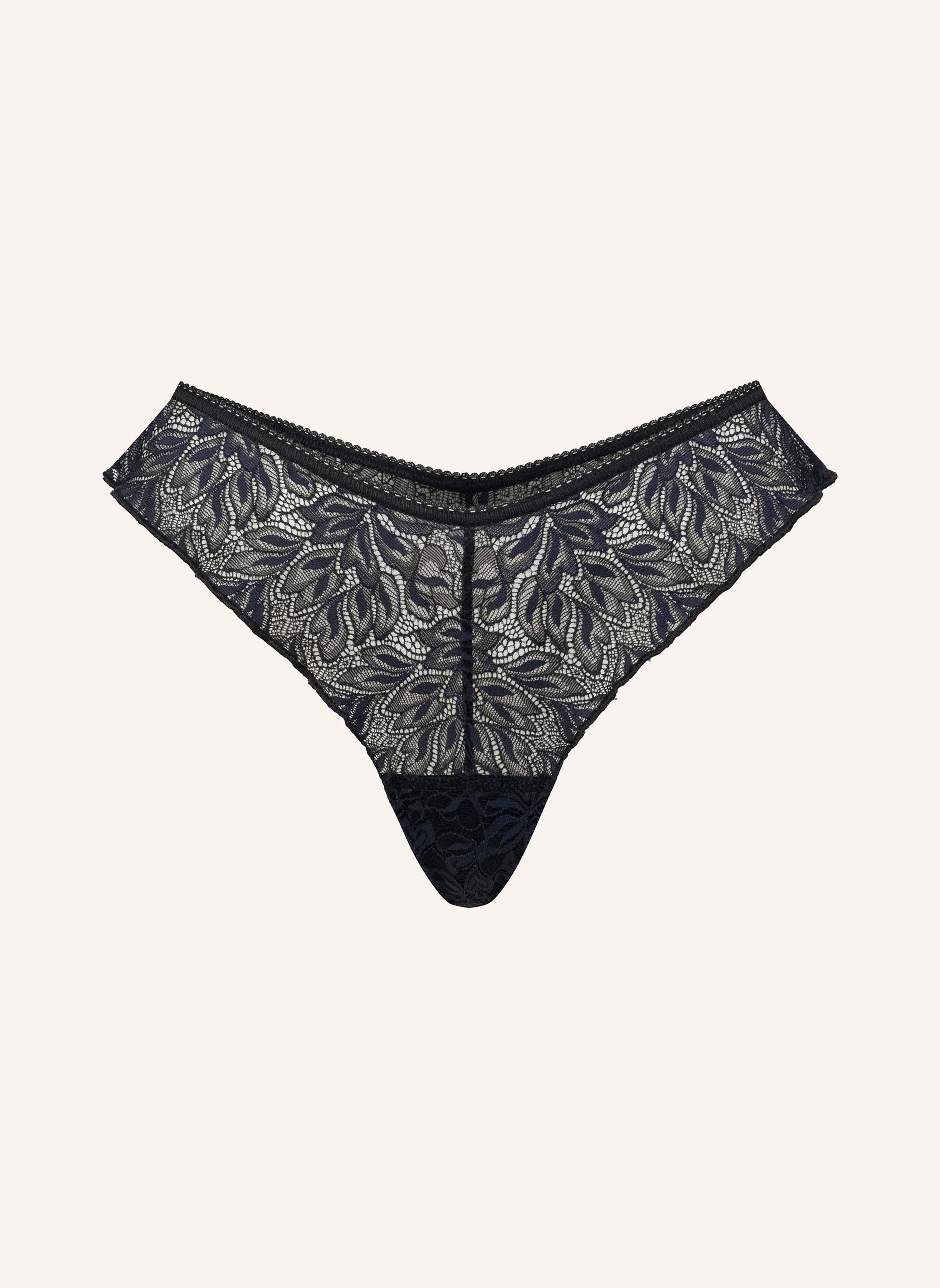 erlich textil Iconic Lace Brazil String aus Spitze - florales Motiv