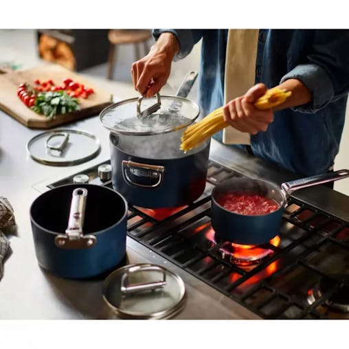 Joseph Joseph Space Non Stick 3 Piece Saucepan Set With Lids 3pc
