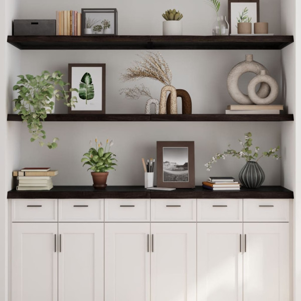 VidaXL Półka ciemnobrązowa 160x60x(2-4) cm