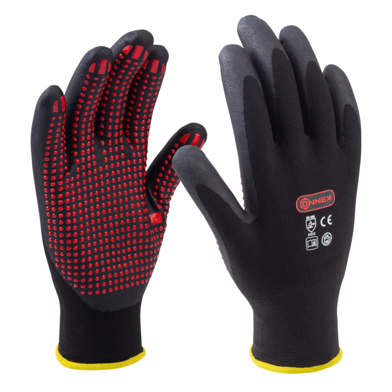 Paire de gants en polyamide antidérapants taille 10