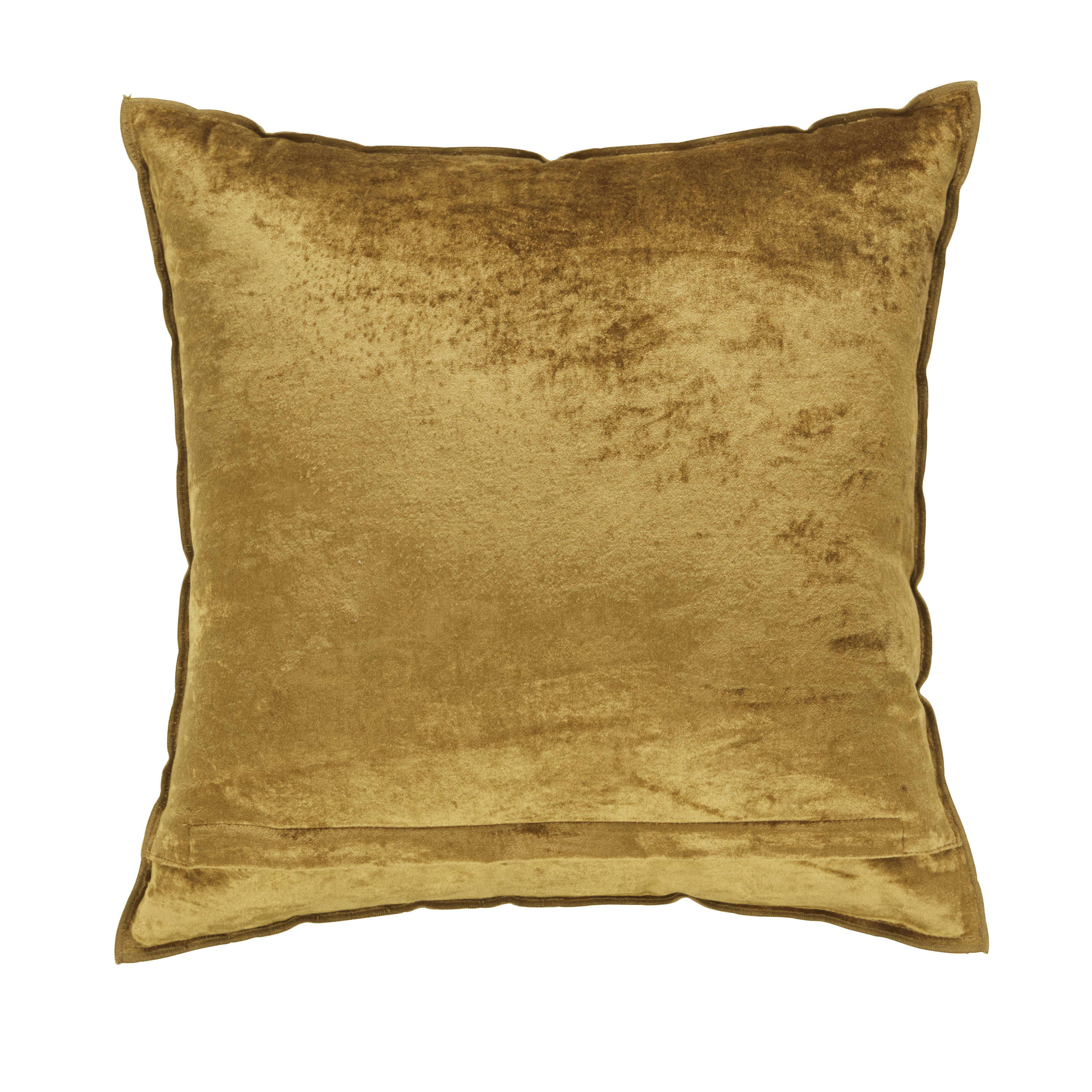 BOLZA - Coussin en velours vert olive 45x45