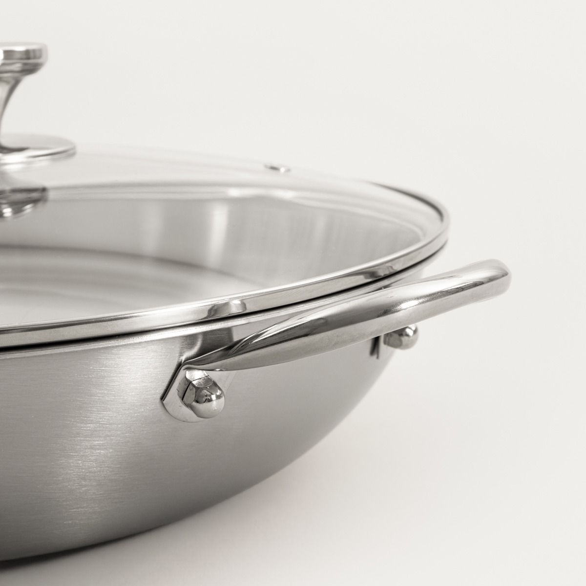 Wok ARDEN ze stali nierdzewnej 34 cm