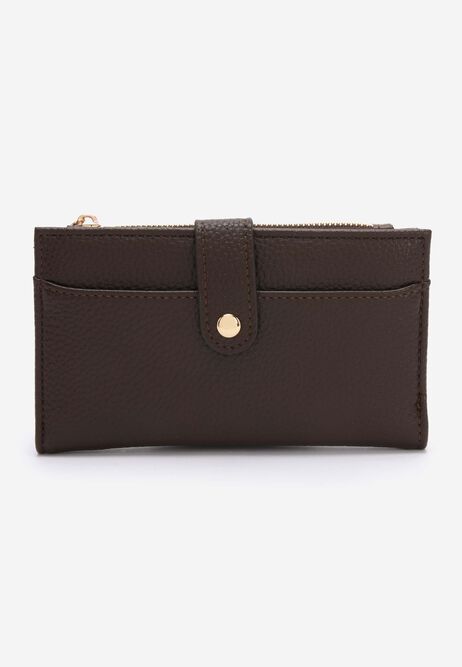 Womens Chocolate Brown Slimline Purse