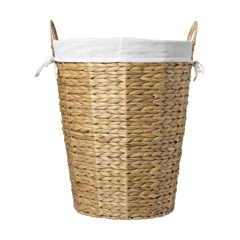 Wasmand Saar 50 liter - bruin/wit - &Oslash;42x50 cm