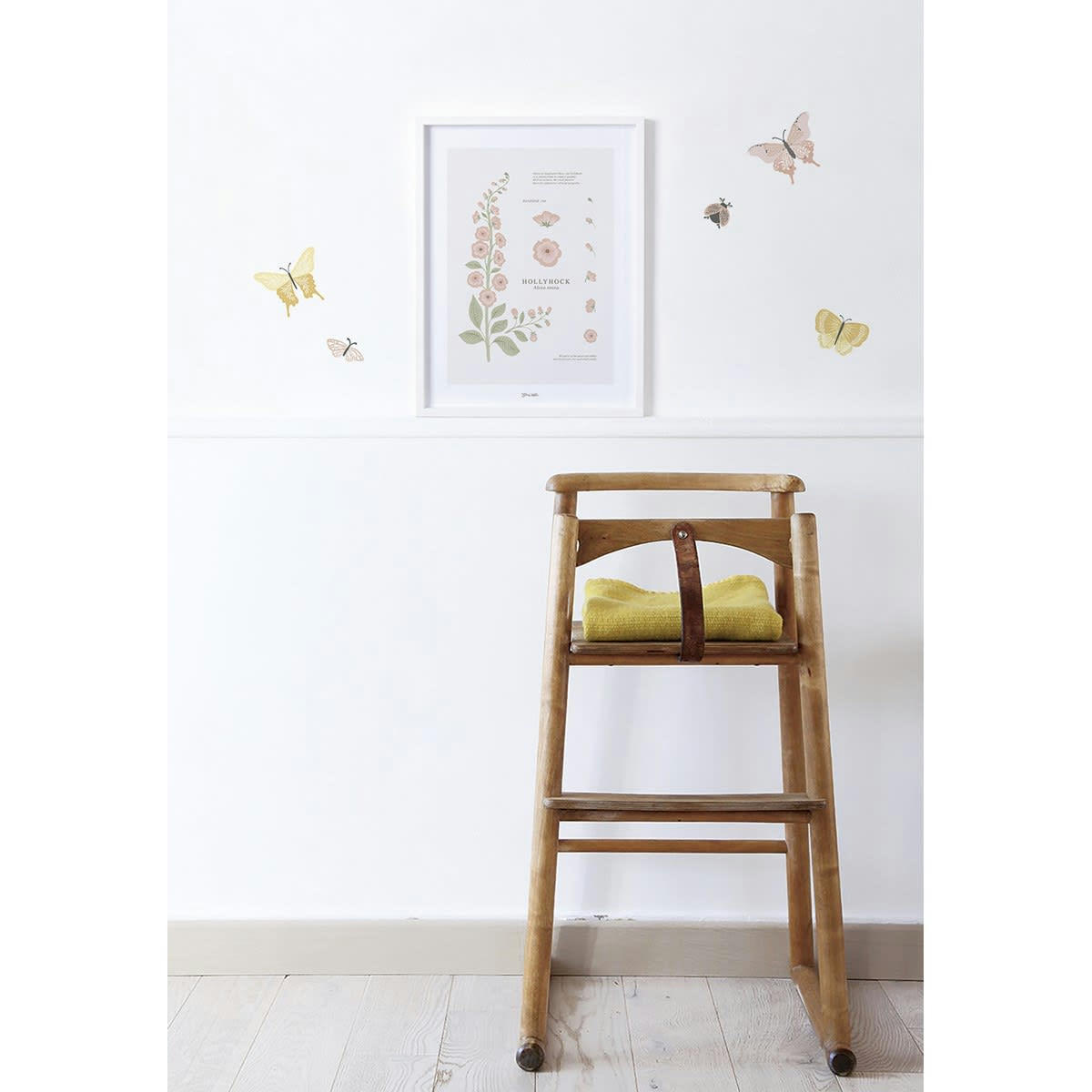 COUNTRY SIDE - Affiche fleurie en Papier Rose