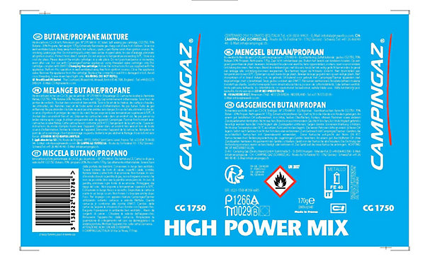 Cartouche butane Campingaz CG1750 Adg