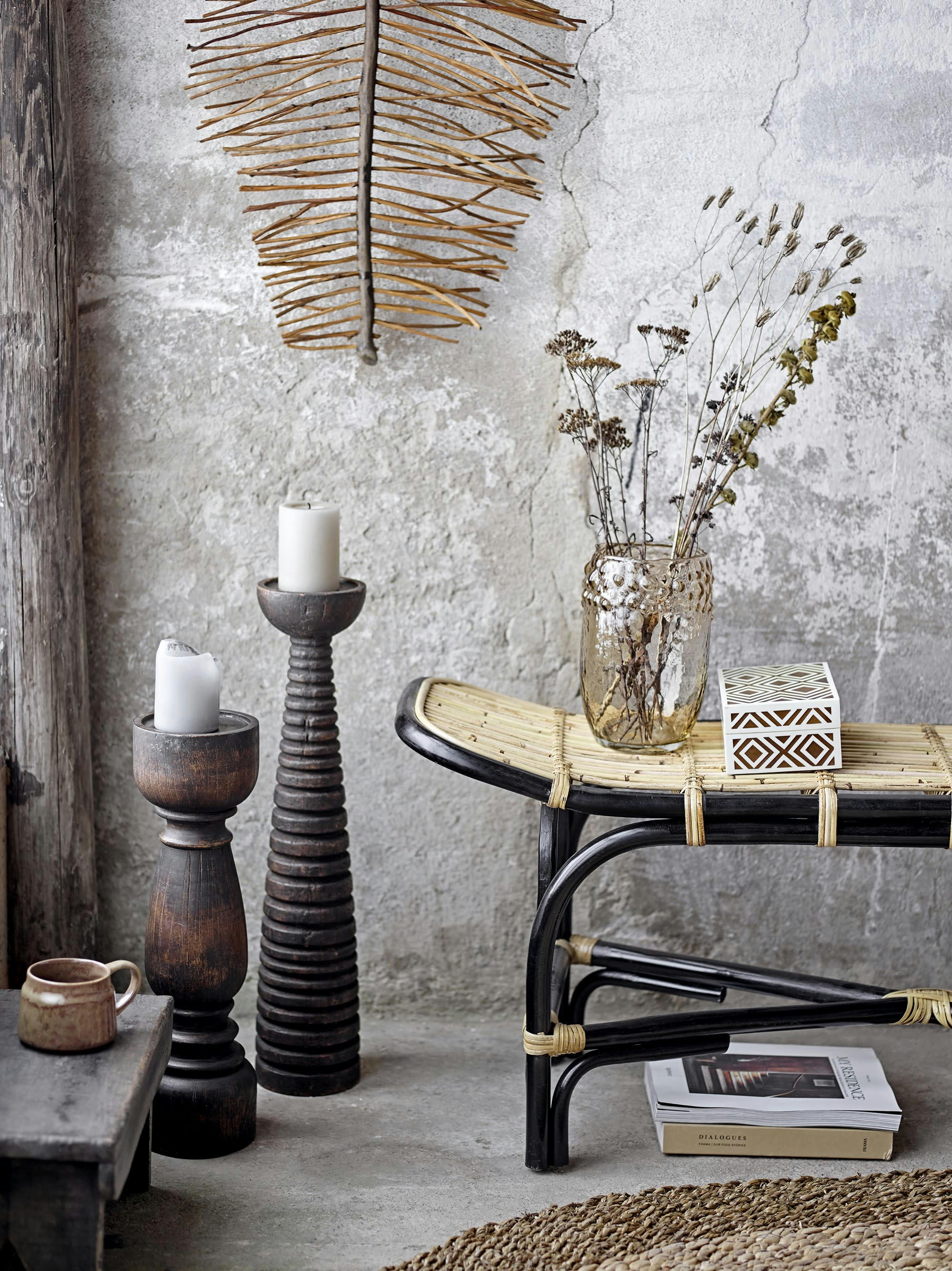 THERON - Socle en bois de manguier brun