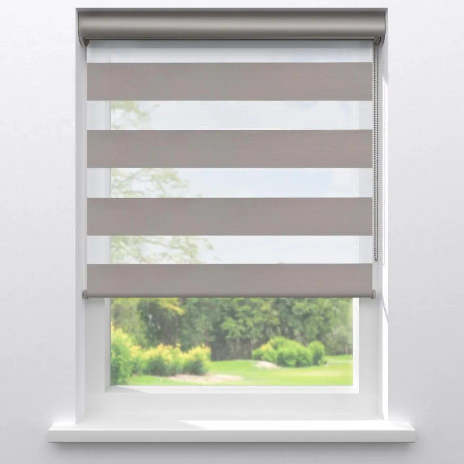 Kwantum Duo-Rolgordijnen | Duorolgordijn Emiel  Grijs