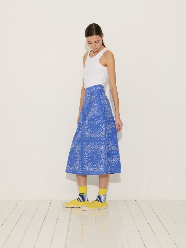 Jupe laly bleu