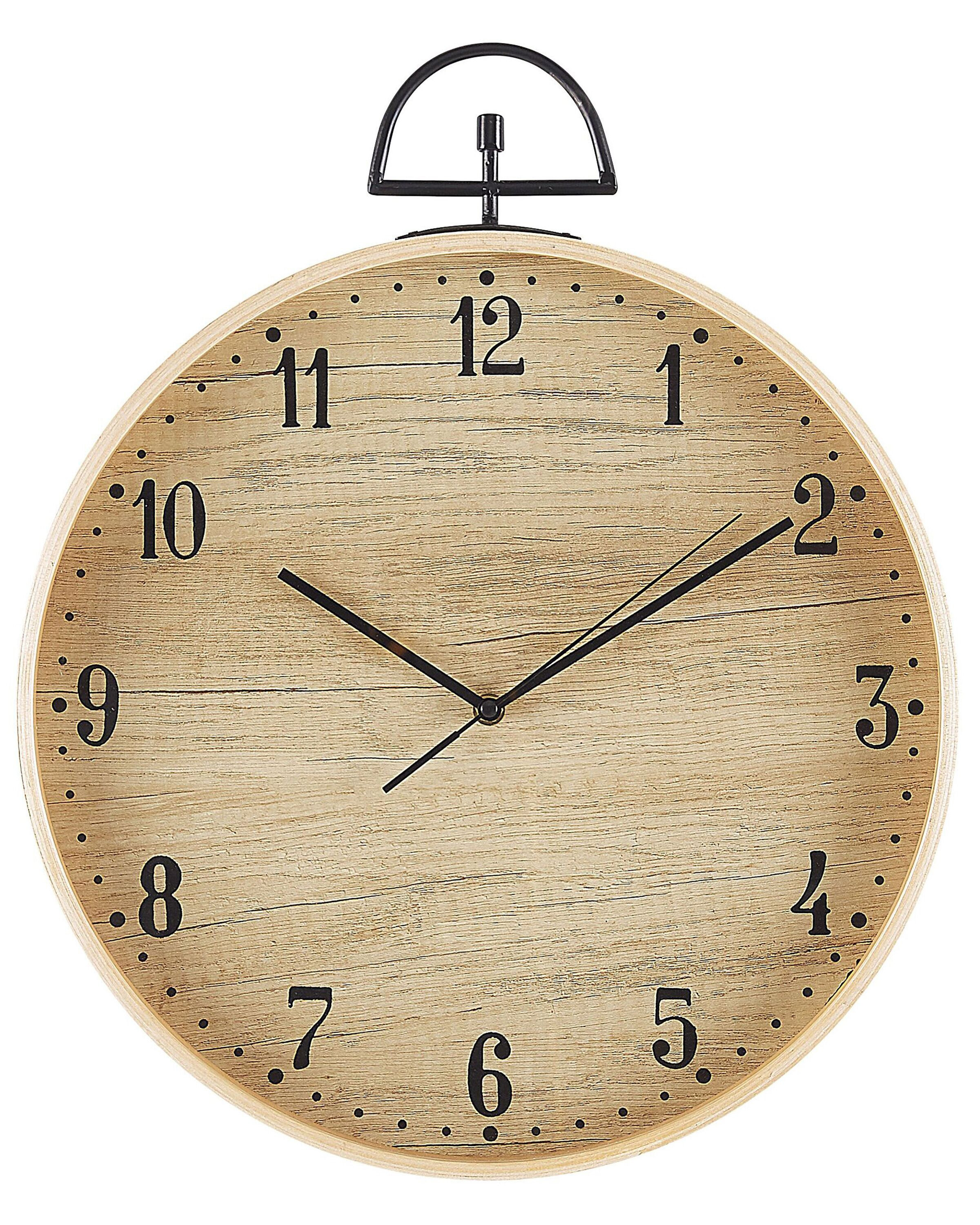 Zegar ścienny MDF 40 cm jasne drewno