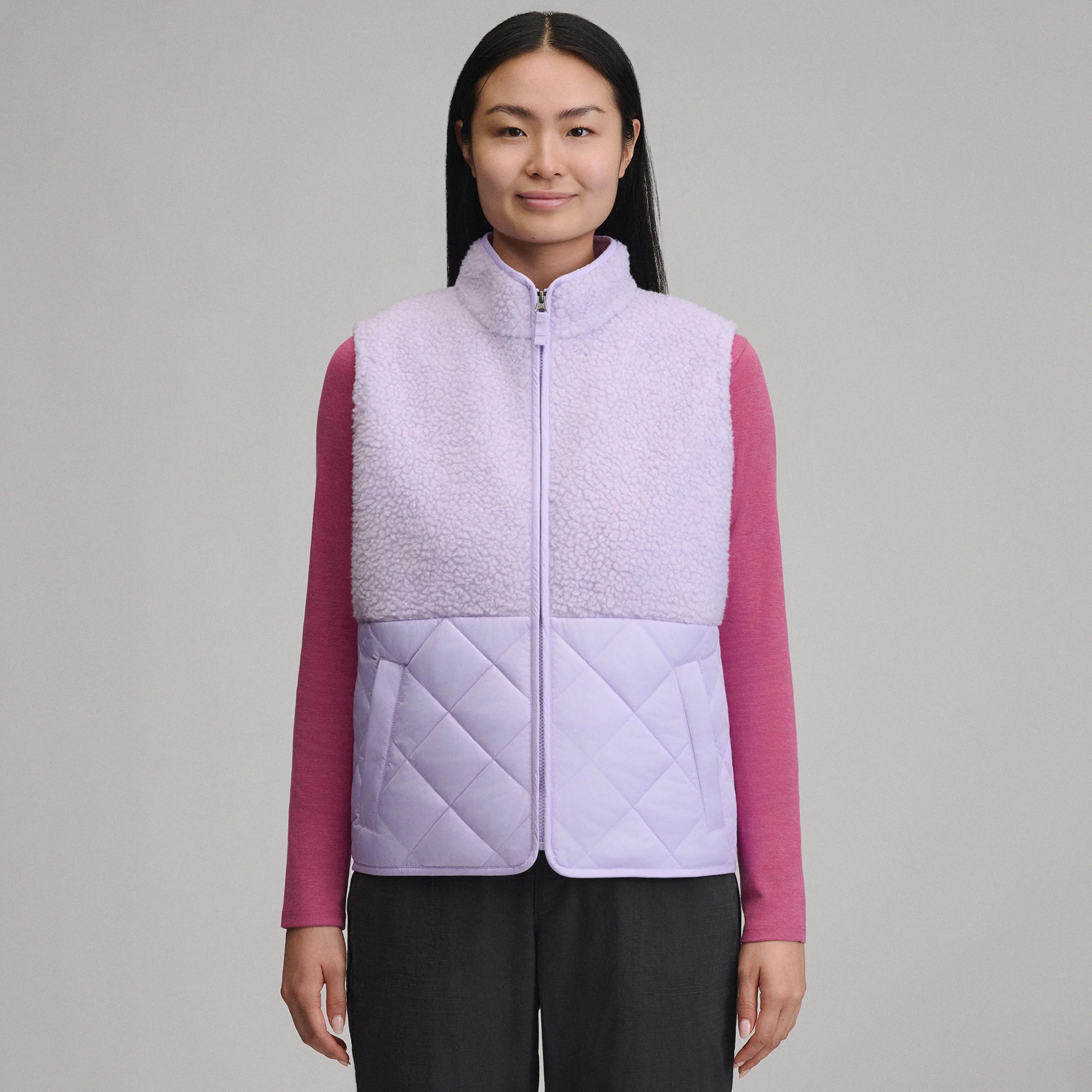 Women's Wander Mixed Media Fleece Vest