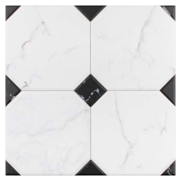 Merola Tile Betera Blanco 13.13" x 13.13" Ceramic Floor and Wall Tile