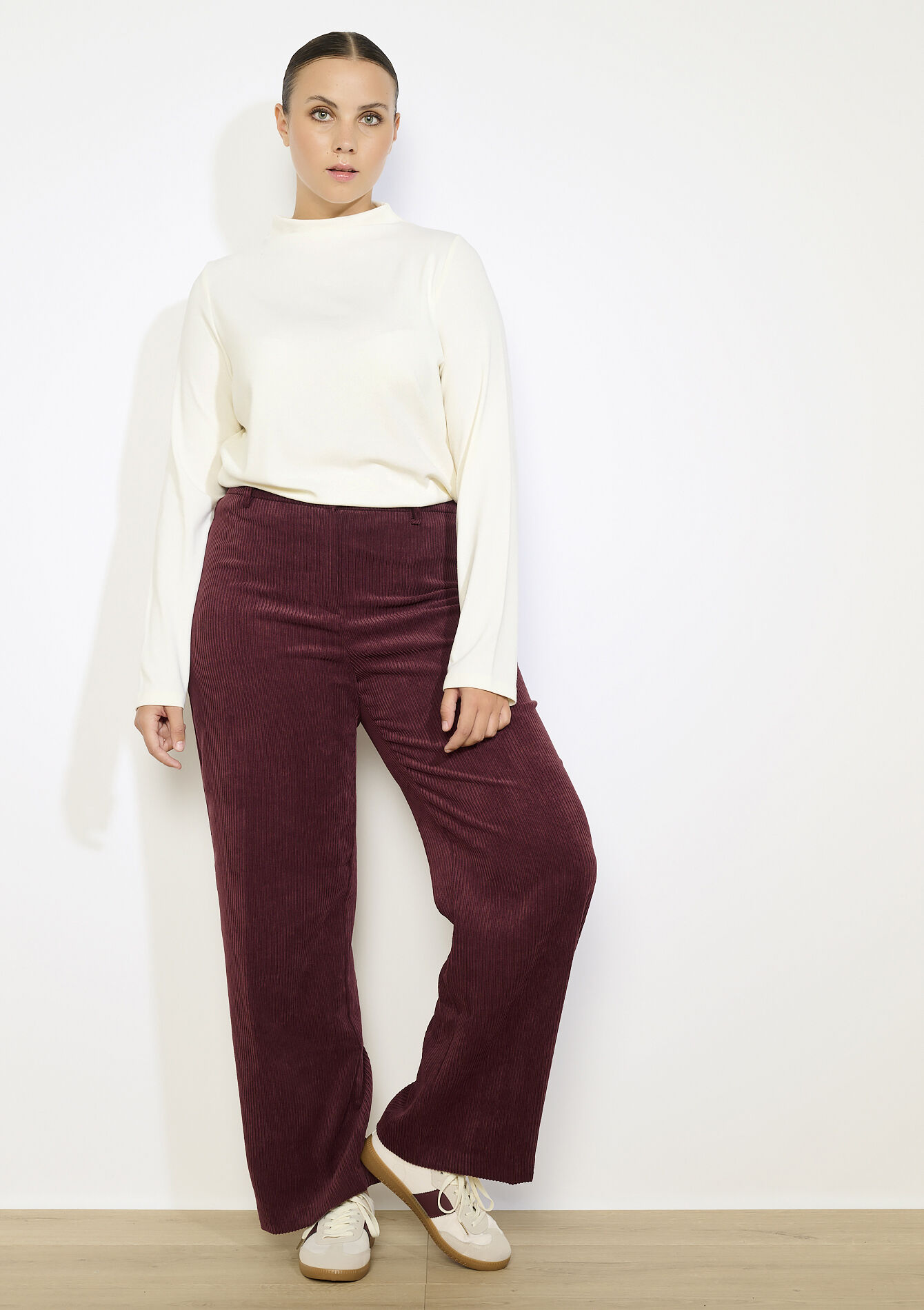 Corduroy broek met elastiek
