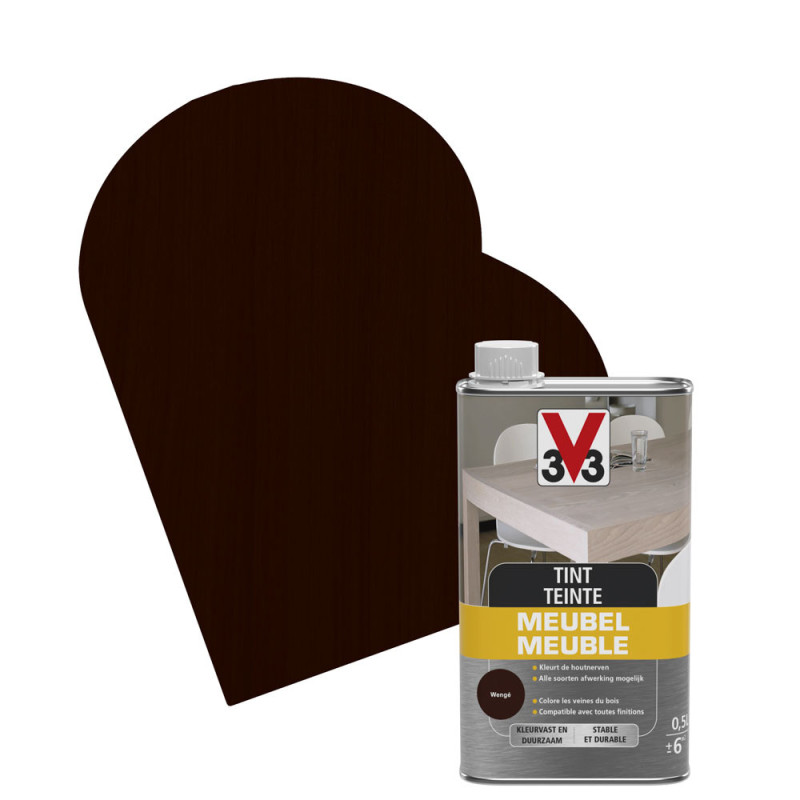 Teinte Meuble Deco wenge mat 0,5 L V33