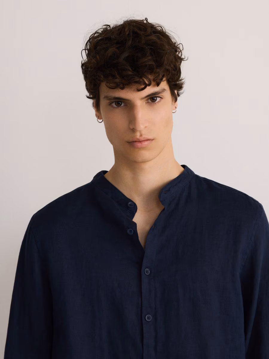 Regular Fit Linen Shirt