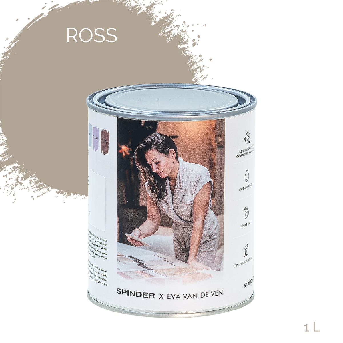Spinder x Eva van de Ven 1L matte muurverf - Ross