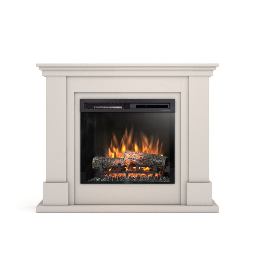 Kominek elektryczny kaszmirowy 23" XHD ścienny 1400W Warmtec Luena