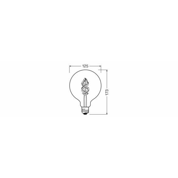 LED-Leuchtmittel »SMART  WiFi Filament Globe RGBW«, 4,5 W, E27, warmweiß