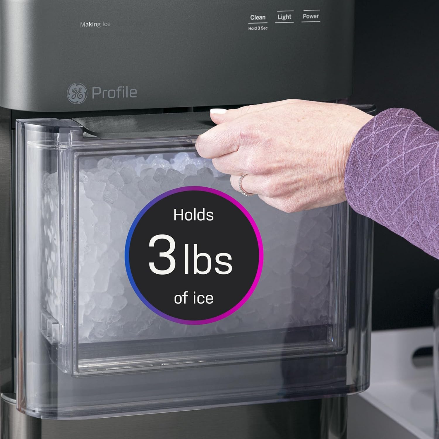 GE Profile Opal 2.0 with 0.75 Gallon Tank, Chewable Crunchable Countertop Nugget Ice Maker