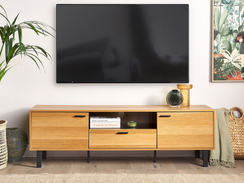 Szafka RTV 160 cm dwudrzwiowa z przelotką