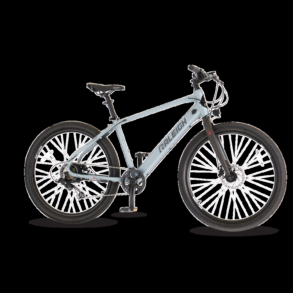 Raleigh Transit Urban Electric Bike, 27.5-in, Grey