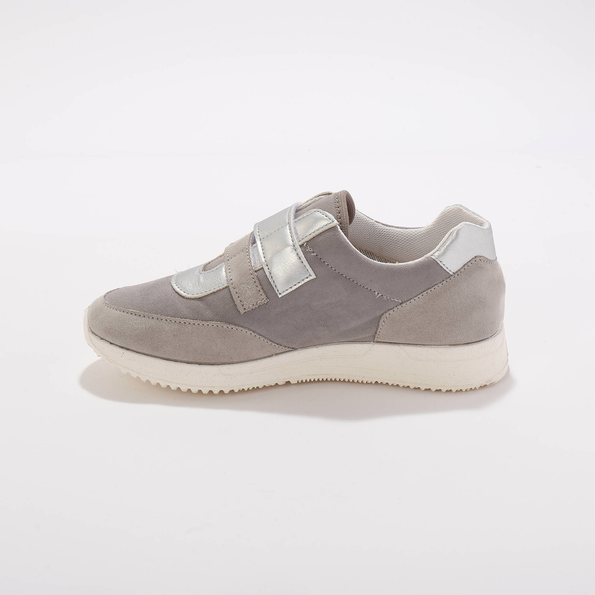 Baskets scratchées spécial pieds sensibles en tissu extensible