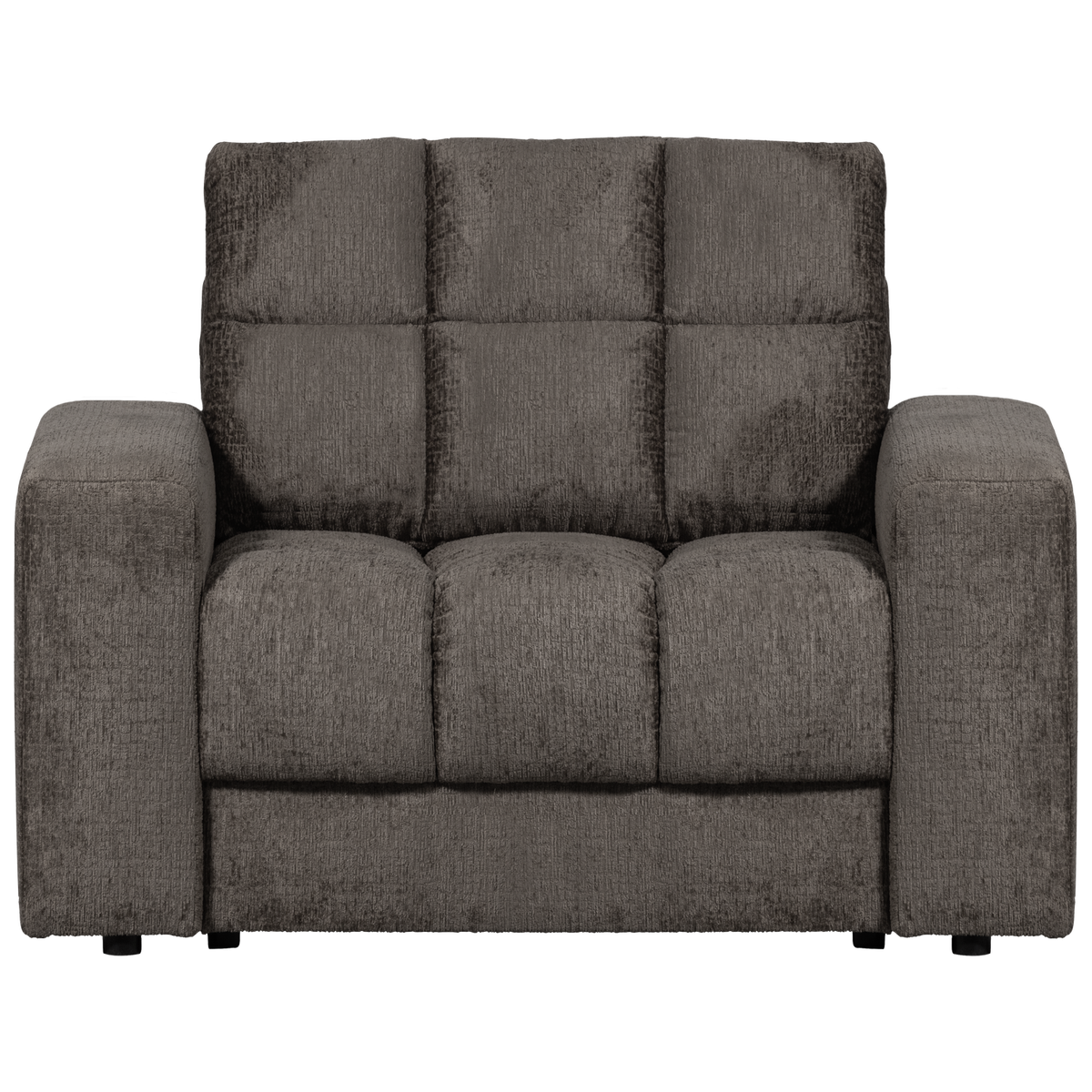 WOOOD fauteuil Second Date - Structure Velvet - Mountain -78x103x99