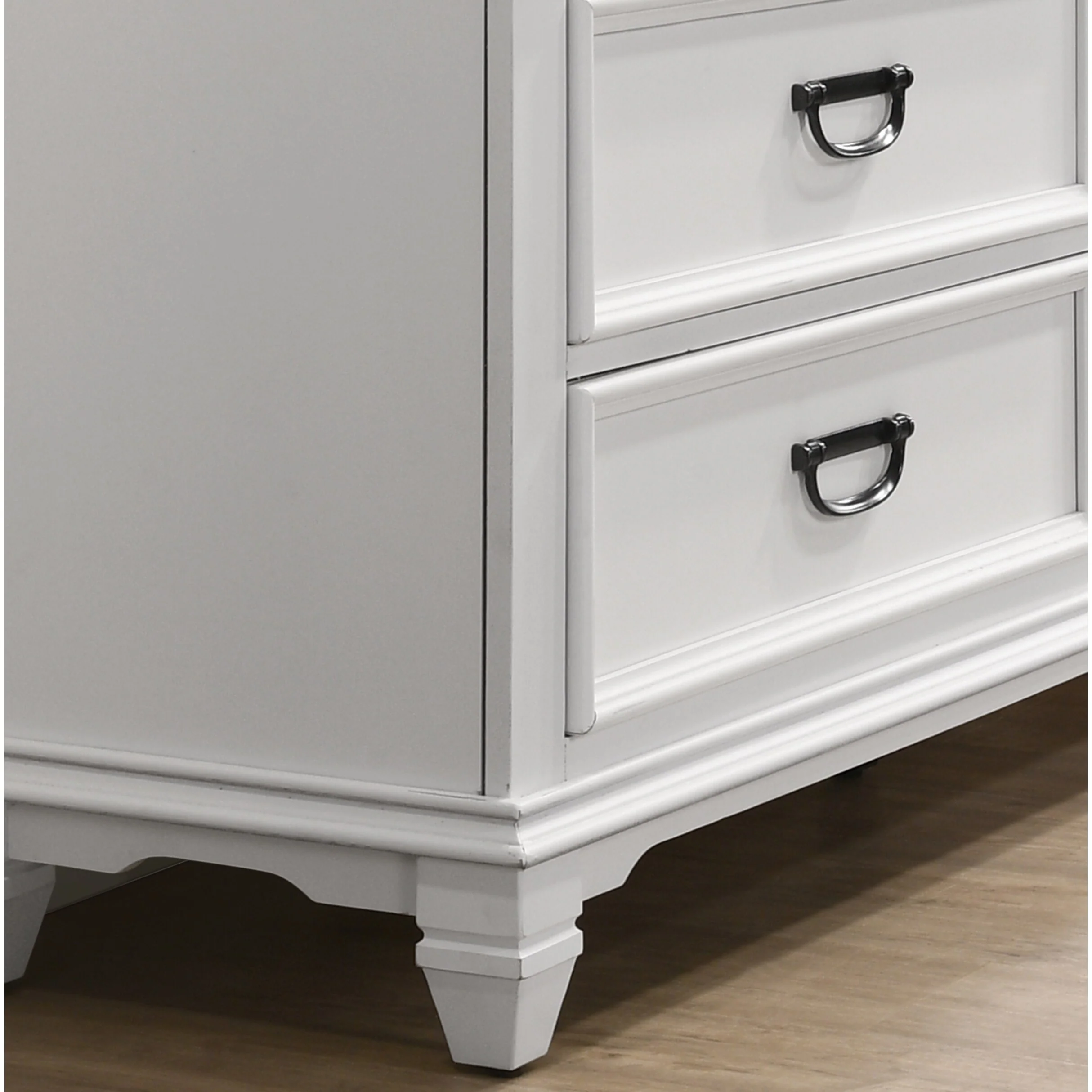 Clelane Wood 3-Drawer Nightstandand