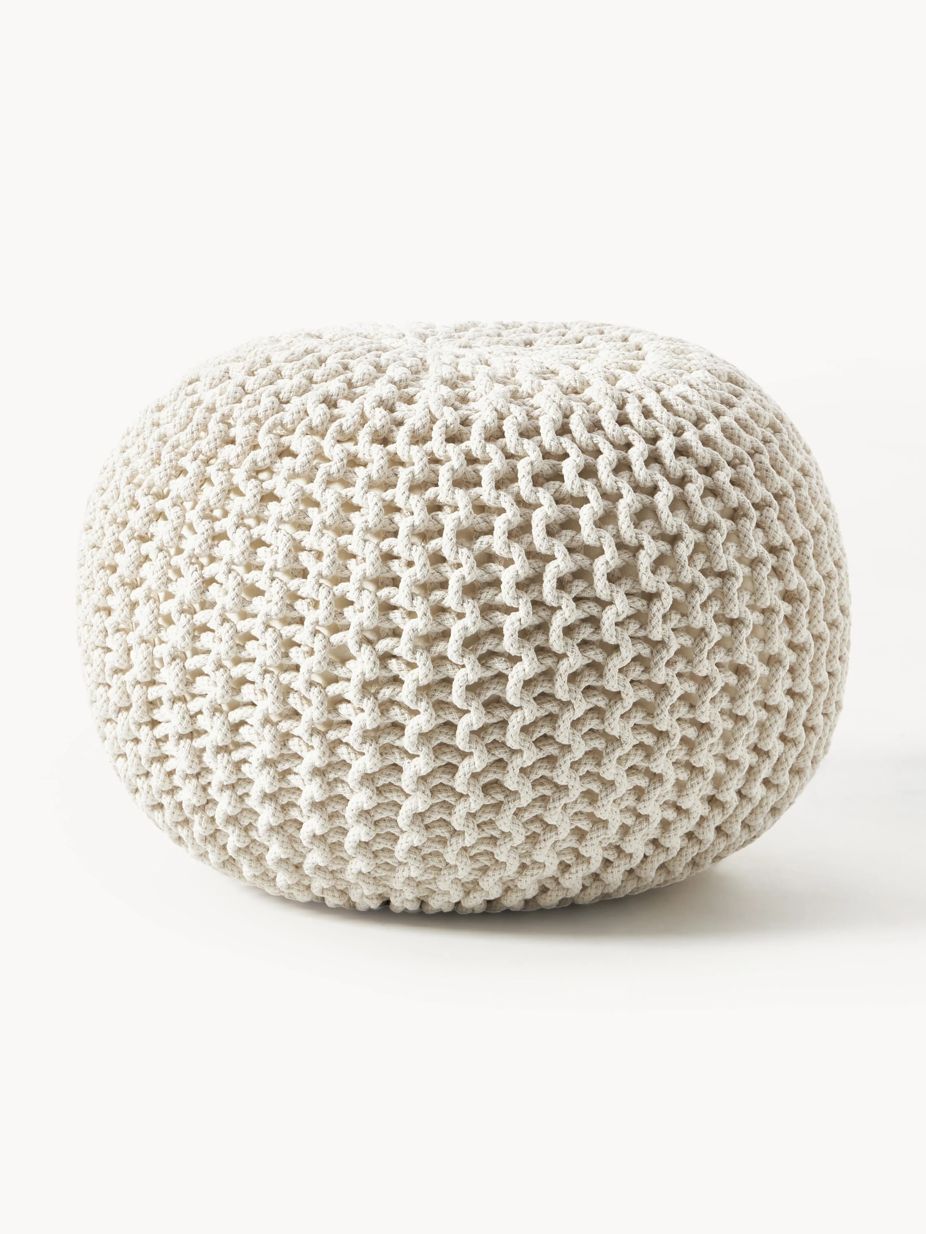 Handgefertigter Strickpouf Dori