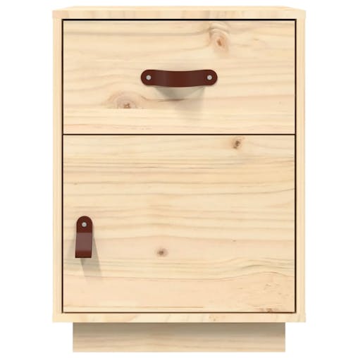 NNEVL Bedside Cabinets 2 pcs 40x34x55 cm Solid Wood Pine