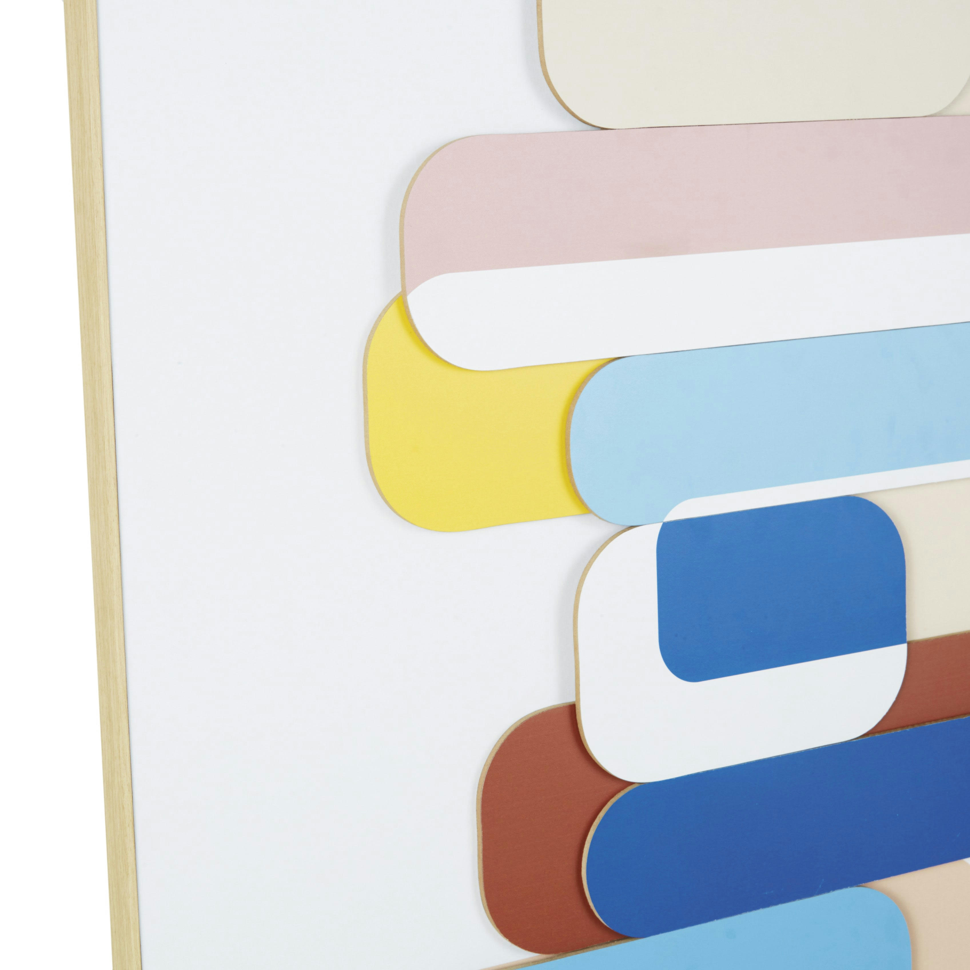 DEA - Toile abstraite multicolore 93x120