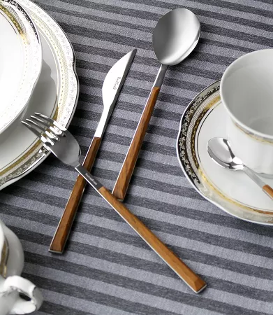 Komplet sztućców 24 cz. na 6 osób PINTI1929 - Sushi Queen Mahoń (2.5 mm) - pudełko 23.17B0.7091.K24