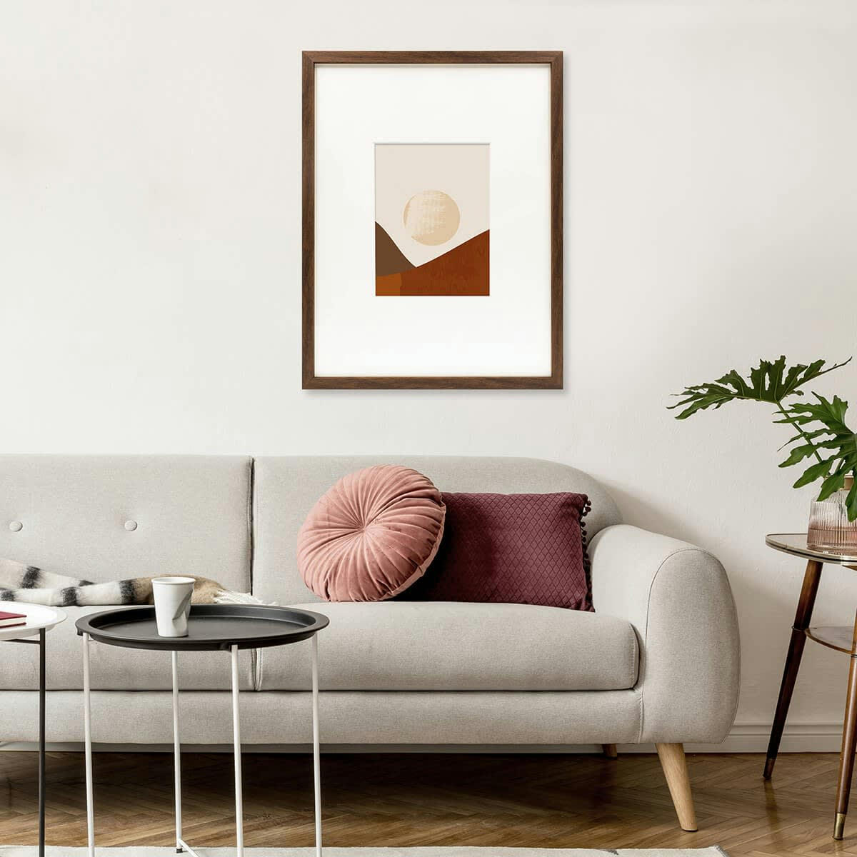 WILD - Cadre photo ébène 30x40 cm avec passe-partout résine recyclée