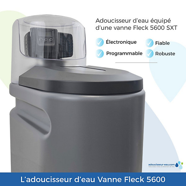 Adoucisseur D'eau 20l Fleck 5600 Sxt Volumétrique électronique