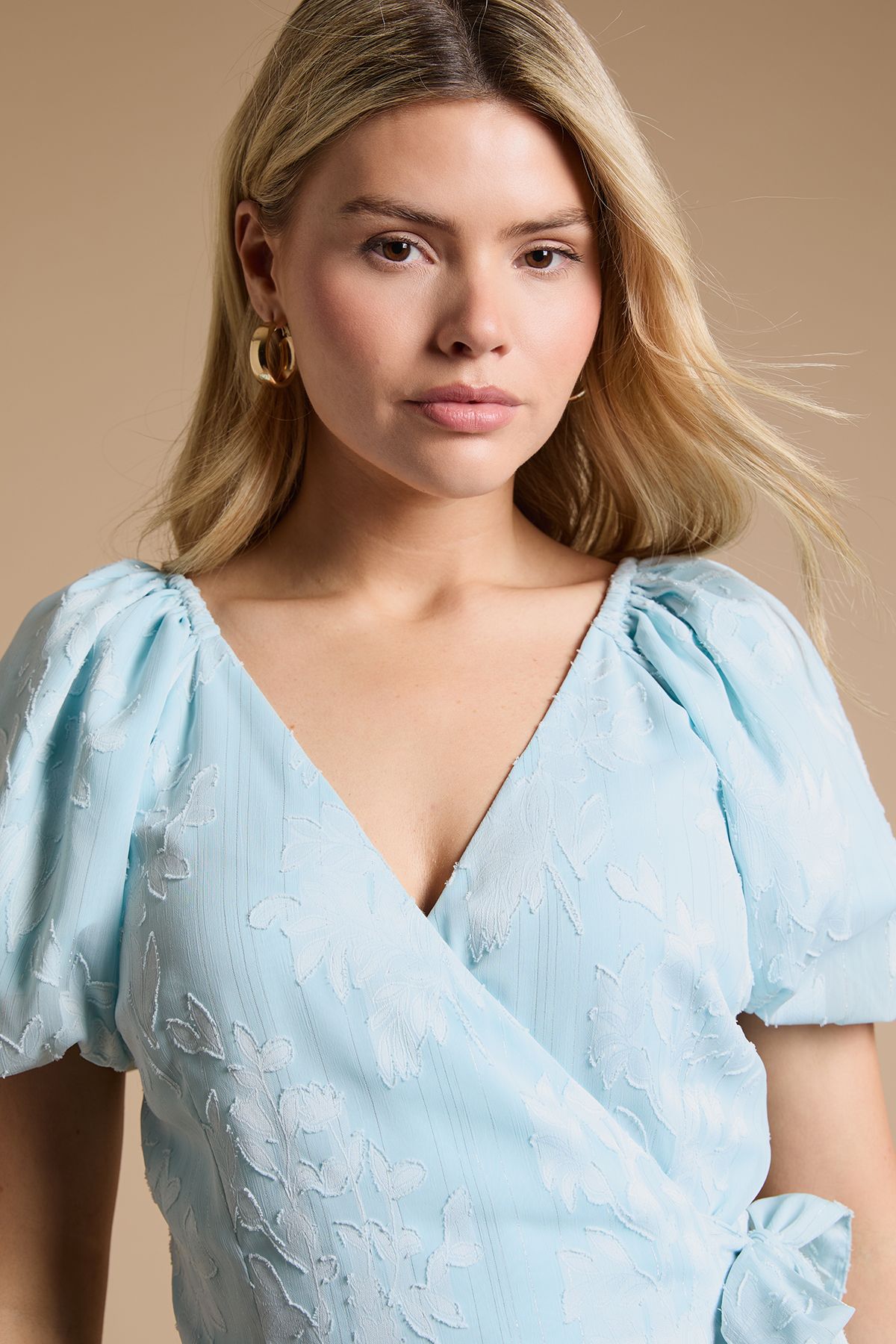 Dorothy Perkins DP Luxe Ruffle Wrap Midi Dress