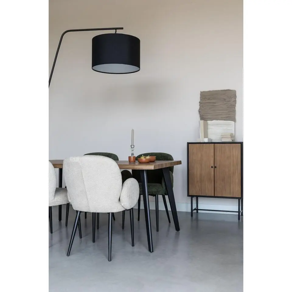 Housecraft Living Alaz Eetkamerstoelen Groen - Set van 2