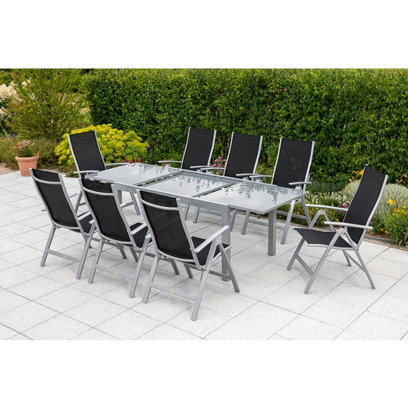 Gartenmöbelset »Carrara«, 8 Sitzplätze, Aluminium/Textil