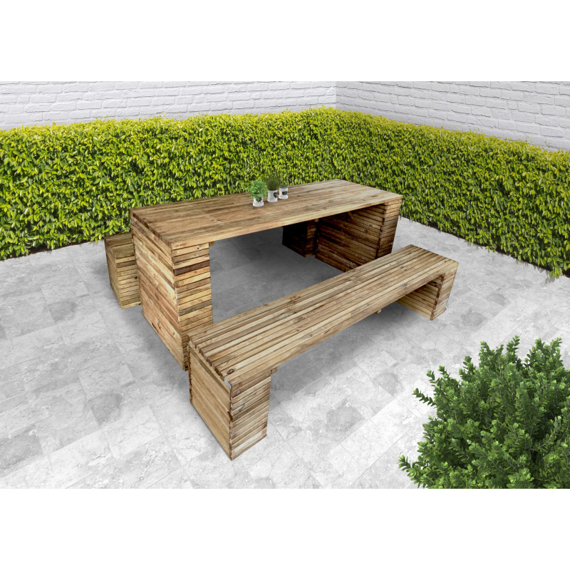 Table de jardin Barcelona 200 x 80 x 78 cm SOLID