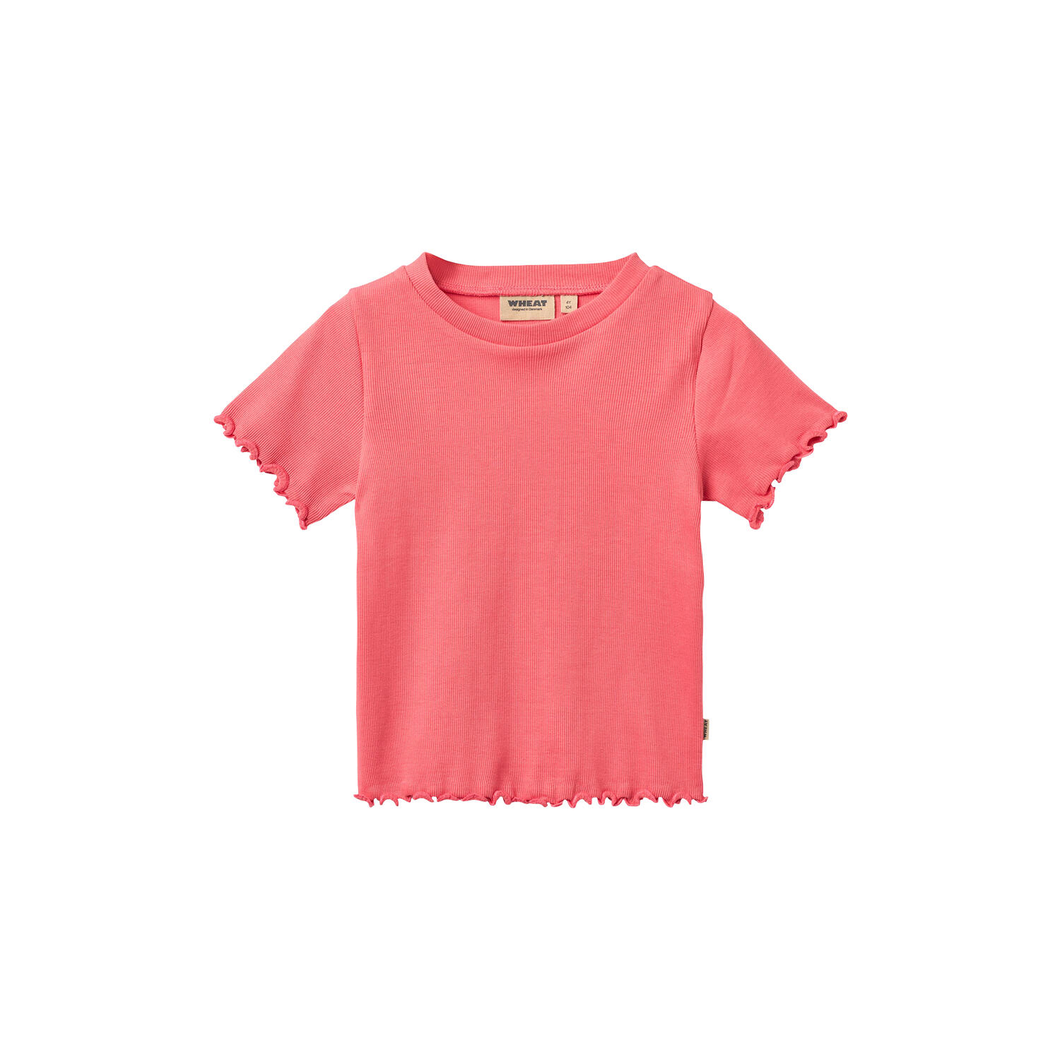 Rib T-shirt S/S Alicia, watermelon