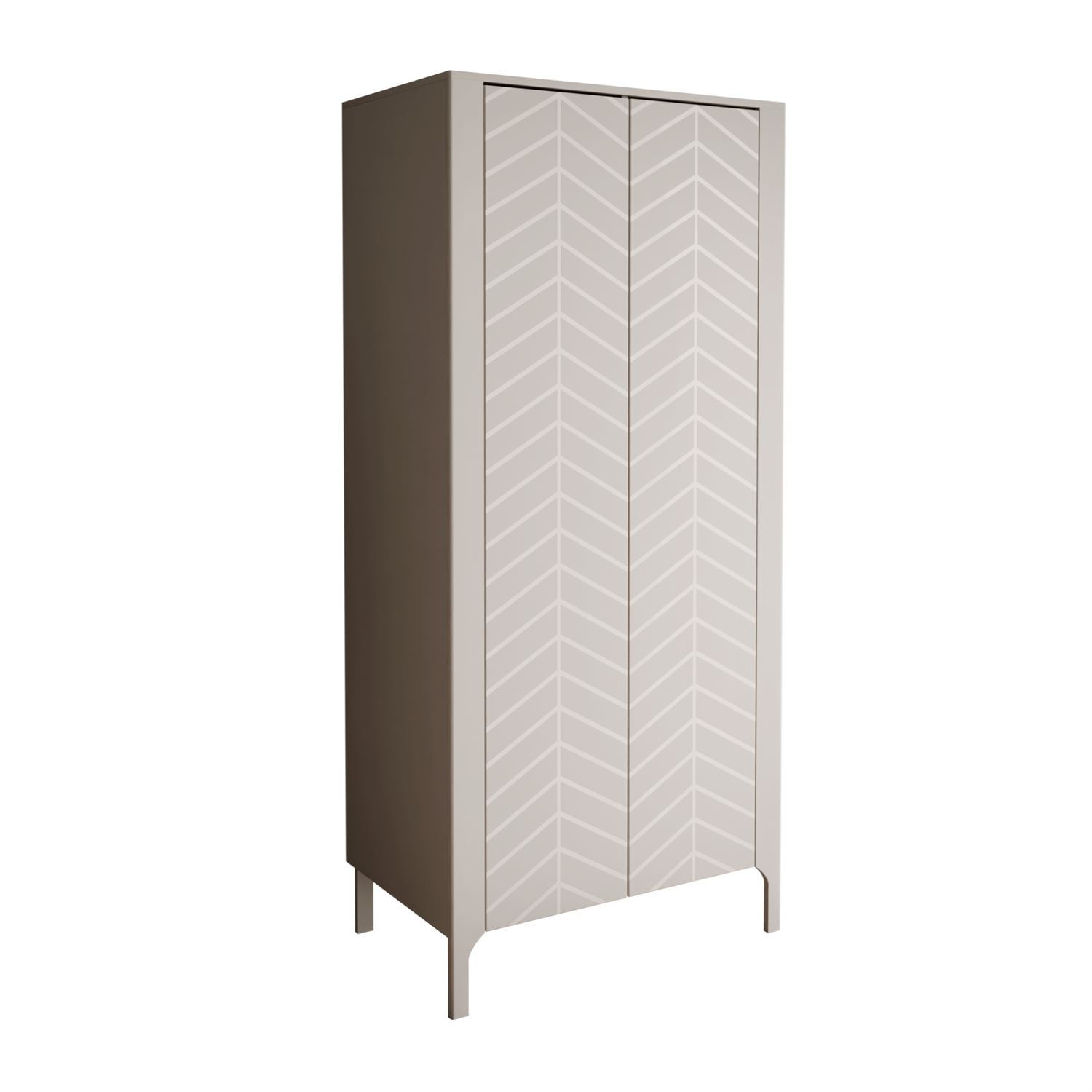 Dwudrzwiowa szafa LUMI 90 cm, kaszmir