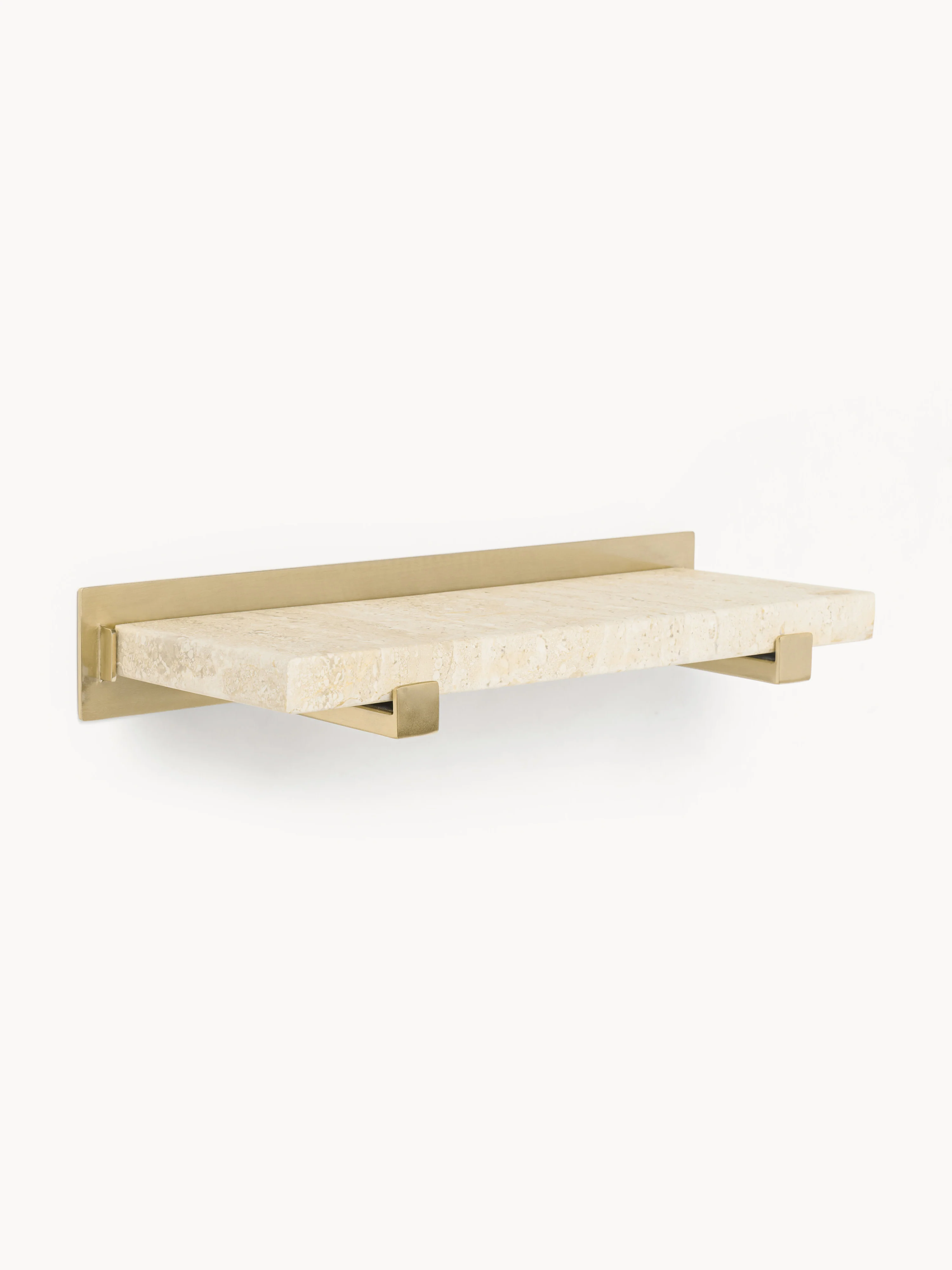 Kleines Wandregal Ally aus Marmor, B 40 cm