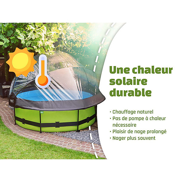 Dôme de piscine ECO EXIT D244cm universel