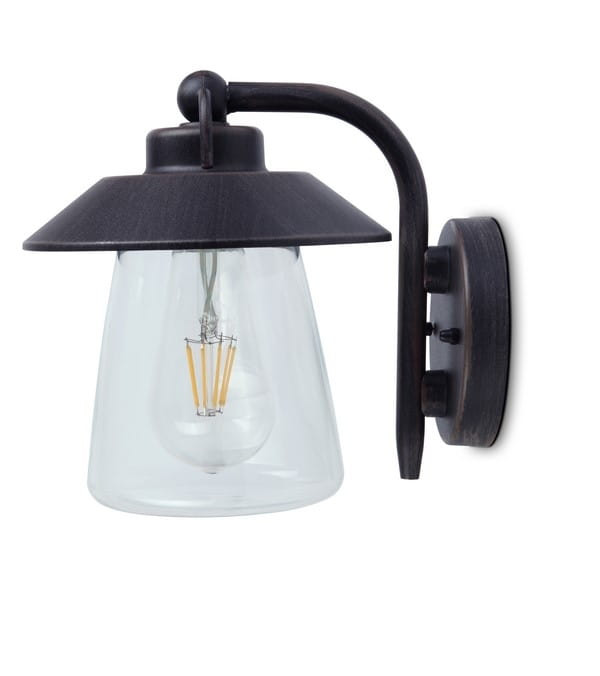 Kinkiet zewnętrzny rdzawo-biały CATE 1xE27x60W IP44 Lutec