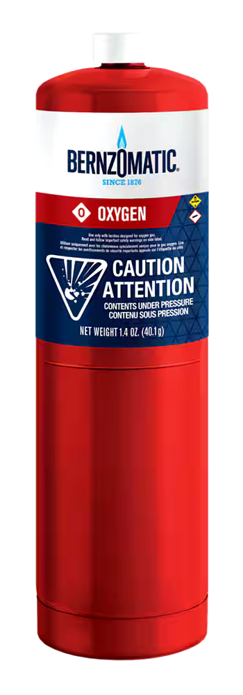 Bernzomatic Oxygen Hand Torch Cylinder, 40-g