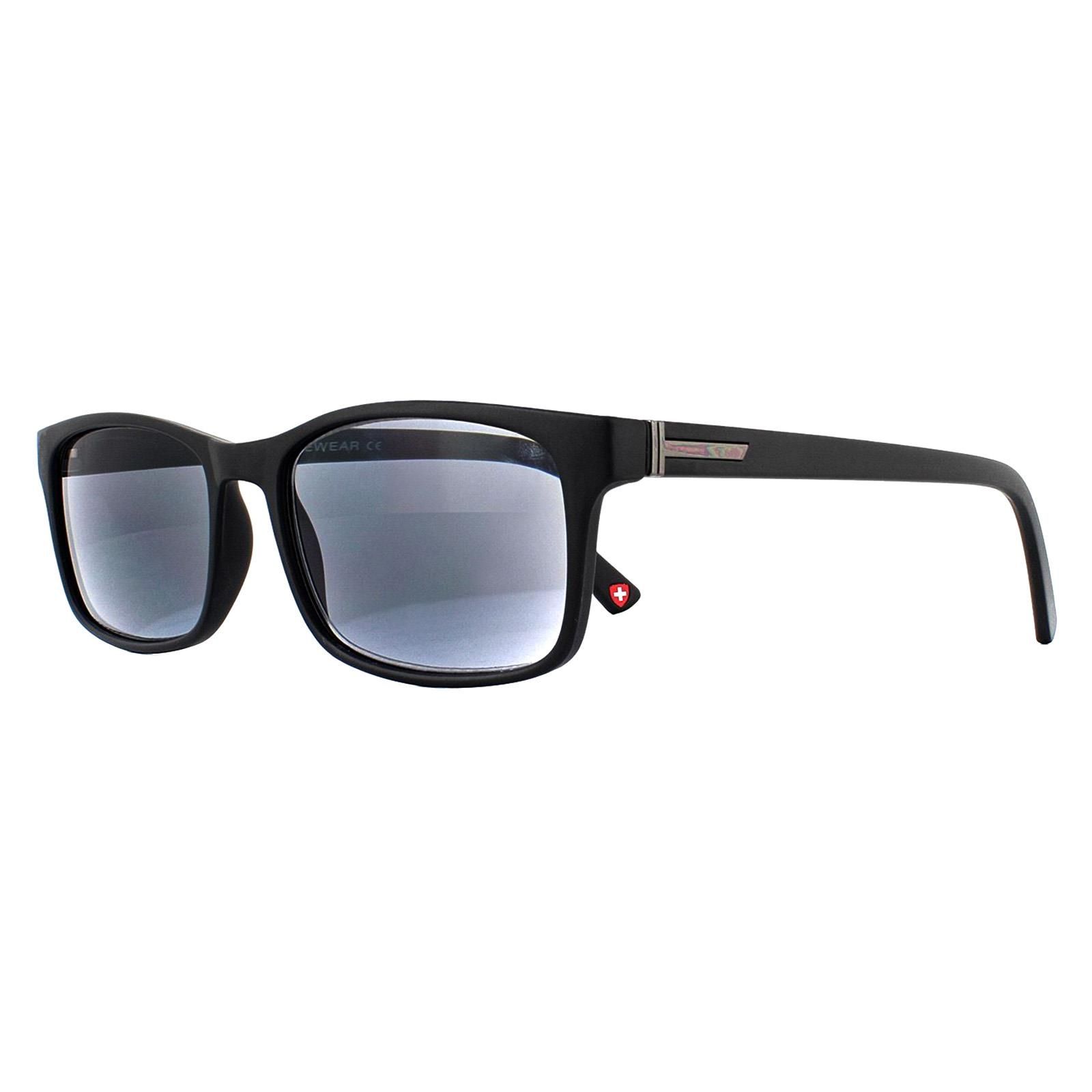 montana Rectangle Black Grey Readers  2.00 Sunglasses