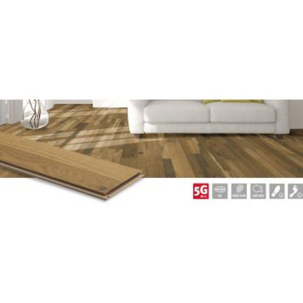 PARKETTGULV NQD OAK BROOKLYN 2-STAV 11/2X158X1220MM 1,54M²