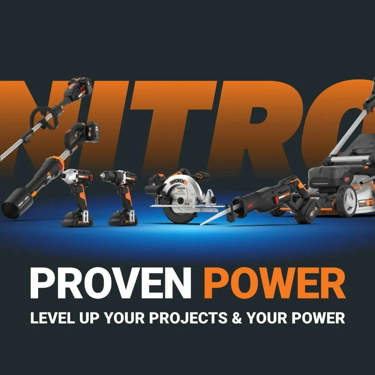 WORX NITRO 20V Brushless Circular Saw, 7 1/4-in (Tool Only)