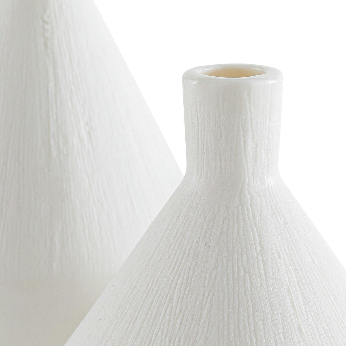 Lot de 2 vases décoratifs céramique H16/21cm,Arina